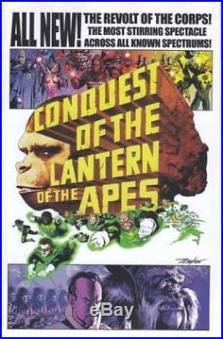 Mike Mayhew Original PLANET OF THE APES / GREEN LANTERN #4 Variant Cover Sketch