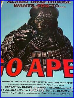 Mondo Print Jason Edmiston Go Ape Planet of the Apes Movie Poster