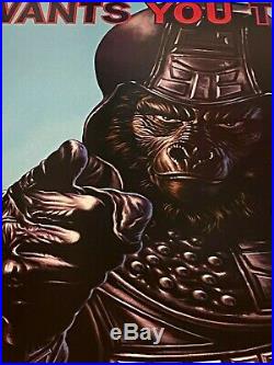 Mondo Print Jason Edmiston Go Ape Planet of the Apes Movie Poster