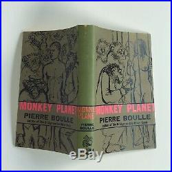 Monkey Planet 1st Edition Pierre Boulle Planet Of The Apes Hardcover/DJ