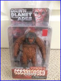 NECA 7 inch S1 Dawn of the Planet of the Apes Caesar Koba Maurice set