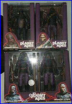 NECA Classic Planet of the Apes 7 General Ursus Infantry 2 Pack Gorilla Soldier