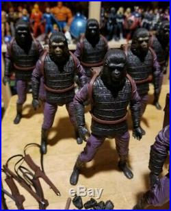 NECA PLANET OF THE APES ARMY! Lot of 10 TRU Exclusive Soldiers Loose with Weapons