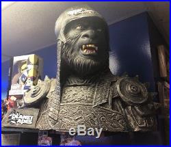 NECA Planet Of The Apes Warrior Foam Bust Very Rare! Very Detailed! Wow
