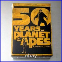 NEW 50 Years of Planet of the Apes 4K UltraHD Blu-Ray 9-Movie Collectors Box Set