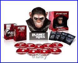 NEW PLANET OF THE APES Blu-ray Collection Warrior with Caesar head F/S