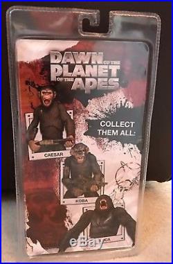 Neca Reel Toys Dawn Of The Planet Of The Apes Luca Action Figure Rare