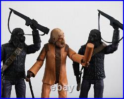 Neca Reel Toys Planet Of The Apes Soldiers & Dr. Zaius 7 Action Figure Series