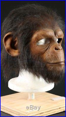 ORIGINAL 2001 Planet of the Apes Chimp mask. SCI-FI Movie Film Propstore COA