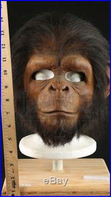 ORIGINAL 2001 Planet of the Apes Chimp mask. SCI-FI Movie Film Propstore COA