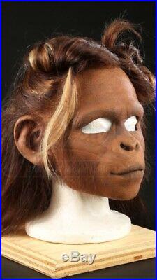 ORIGINAL 2001 Planet of the Apes Female chimp mask Movie Film Propstore COA