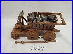 ORIGINAL Vintage 1967 Mego Planet of the Apes Catapult + Wagon Playset MINT