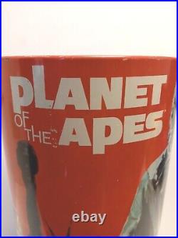 Original 1967 Planet Of The Apes Movie 16 Metal Waste Basket Trash Can RARE