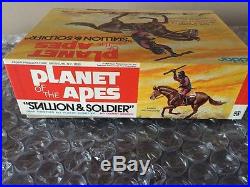 Original Addar Planet Of The Apes Stallion & Soldier Model Kit 1974