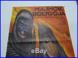 Original Drawn Hungarian Movie Poster, Planet of the Apes, Franklin J. Schaffner