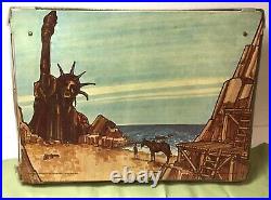 Original Mego 1967 Planet Of The Apes Village Playset Vintage Toy Near Complete