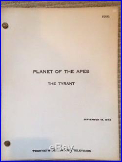 Original PLANET OF THE APES TV Script