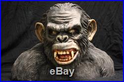 PAINTED planet of the apes life size bust koba PAINTED