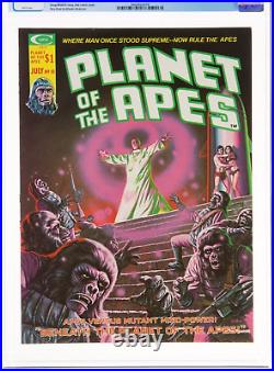 PLANET OF THE APES #10 1975 CGC 9.6 -WHITE PAGES NM+ MAGAZINE Marvel Movie