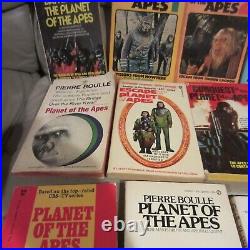 PLANET OF THE APES 13 VINTAGE PAPERBACK BOOKS-LOT -60's/70's Instant Collection