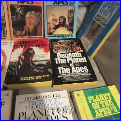 PLANET OF THE APES 13 VINTAGE PAPERBACK BOOKS-LOT -60's/70's Instant Collection
