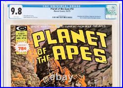 PLANET OF THE APES 14 CGC 9.8 1975 WHITE Pages MAGAZINE Marvel Movie