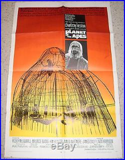 PLANET OF THE APES 1968, 1SH ORIG Poster, C. HESTON