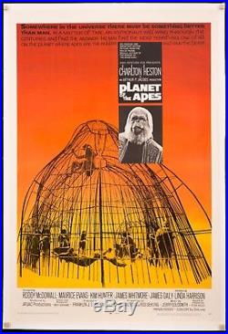 PLANET OF THE APES 1968 1 Sheet Exc. Condition LB Charlton Heston FilmArtGallery
