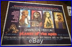 PLANET OF THE APES (1968) Chantrell Original Quad Film Poster Charlton Heston