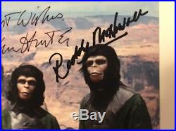 PLANET OF THE APES 1968 SIGNED PHOTO AUTHENTIC Heston McDowall Hunter Harrison