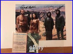 PLANET OF THE APES 1968 SIGNED PHOTO AUTHENTIC Heston McDowall Hunter Harrison