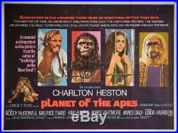 PLANET OF THE APES -1968 UK QUAD ORIGINAL POSTER. 30 x 40 inches