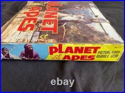 PLANET OF THE APES 1974 TV Topps series empty card box UK original