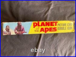 PLANET OF THE APES 1974 TV Topps series empty card box UK original