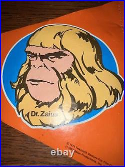PLANET OF THE APES BIKE SAFETY FLAG 70's- RARE! Dr. Zaius