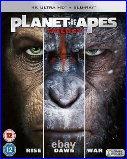PLANET OF THE APES BOXSET 2018 (4K UHD Blu-ray) Mark Wahlberg Tim R (US IMPORT)