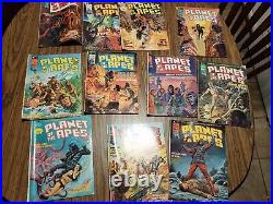 PLANET OF THE APES Comic Book issues #1-8, 11,14,15 Lot of 11 CURTIS MAGAZINES