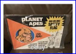 PLANET OF THE APES DR. ZAIUS BIKE SAFETY FLAG SEALED- 70's- RARE