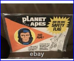 PLANET OF THE APES GALEN BIKE SAFETY FLAG SEALED- 70's- RARE