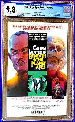 PLANET OF THE APES / GREEN LANTERN #2 in NM / MINT 9.8 CGC comic variant cover