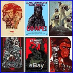 PLANET OF THE APES MONDO R2012 complete set of 6 Limited edition prints 24x36