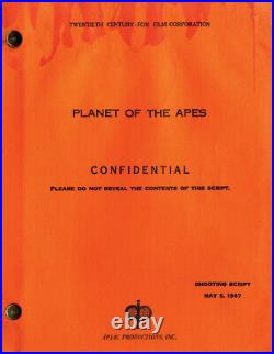 PLANET OF THE APES (May 5, 1967) Shooting script by Michael Wilson, Rod Serling