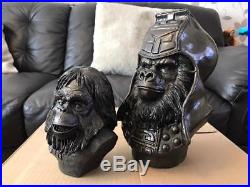 PLANET OF THE APES POTA BUSTS URSUS & ZAIUS extremely rare items amazing quality