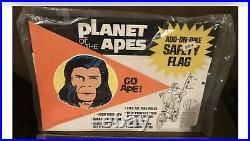 PLANET OF THE APES- ZIRA BIKE SAFETY FLAGS SEALED- 70's
