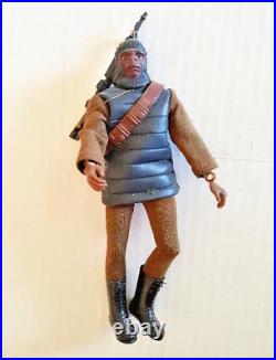 PLANET Of THE APES Mego 8 Soldier Ape Action Figure With Rifle Ammo Sash Boots