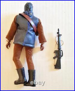 PLANET Of THE APES Mego 8 Soldier Ape Action Figure With Rifle Ammo Sash Boots