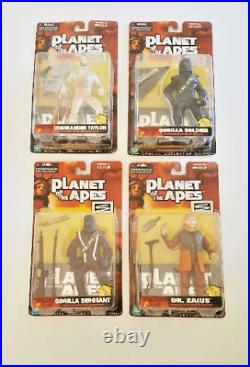 PLANET Of THE APES Vintage Action Figures Lot Of 4 Hasbro 1999 Gorilla Zaius