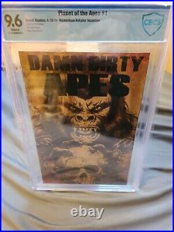 PLANET of the APES #1 CBCS 9.6 Damn Dirty Apes Variant, 2011 Low Population