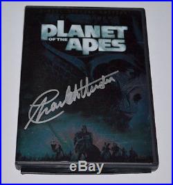 PLANET of the APES 2 Disc DVD Autograph CHARLTON HESTON Very Rare