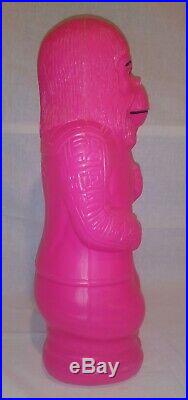 Pink 1967 Planet Of The Apes Dr. Zaius Blow Mold Bank 17 Vintage HTF RARE Retro